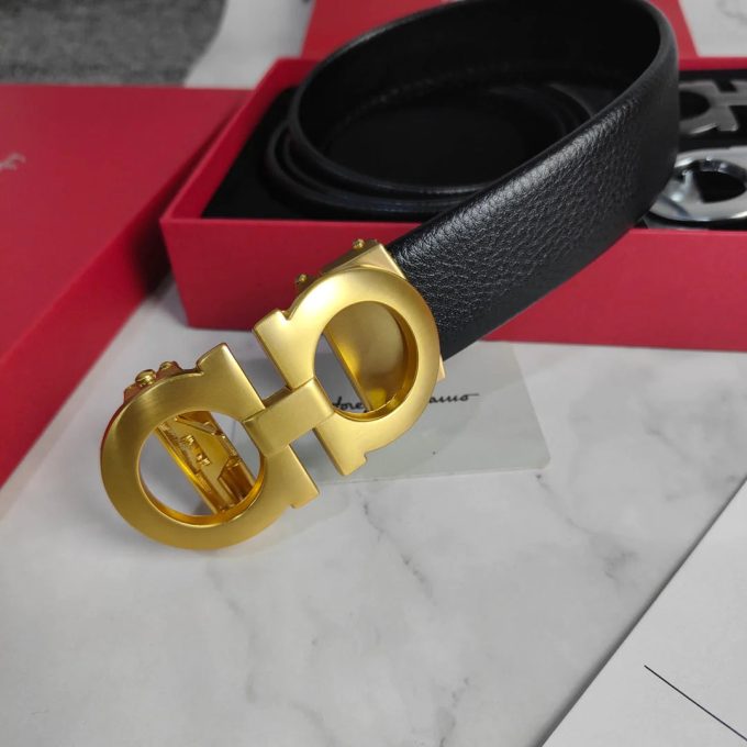 3 Colors Classic Solid Leather Belt - Image 5