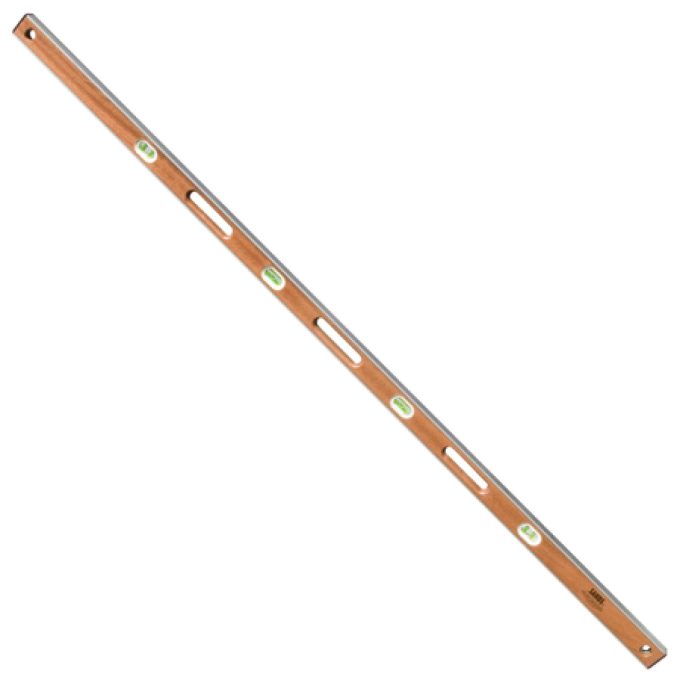 Sands Level & Tool SLMA72 72” Professional Mahogany I-Beam Level (8 Vials)