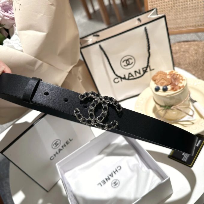 Fashion Double C Letter Ladies Leather Belt - Image 5