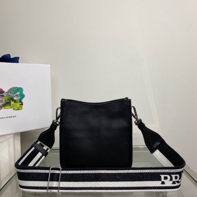 Pra Mini Shoulder Bag Black For Women, Women's Bags 7.9in/20cm - Image 3