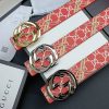 3 Colors  double G stripe calico belt Gender: general