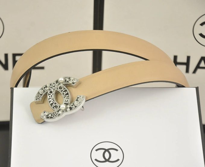 6 color  rhinestone pearl letter belt - Image 4