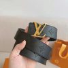 2 Colors  printed letter leather belt