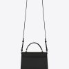 Y Cassandra Mini Top Handle Bag in Box Leather