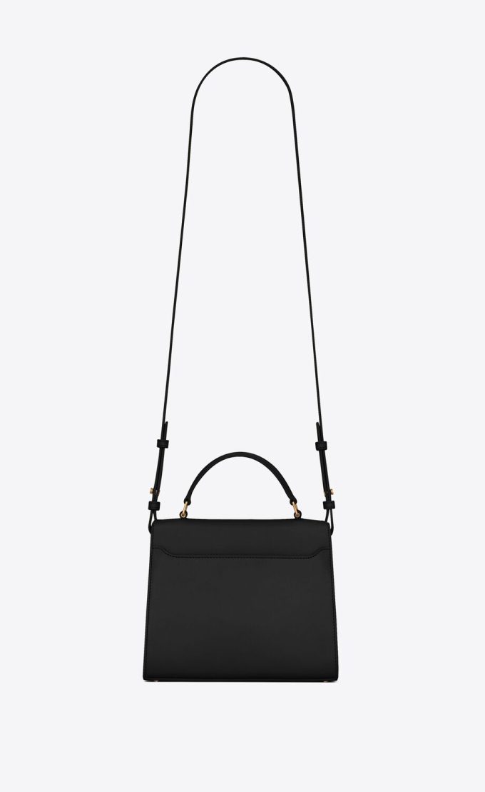 Y Cassandra Mini Top Handle Bag in Box Leather - Image 3