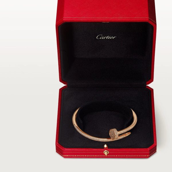 car Inspired Juste Un Clou Nail Screw Bracelet With Full Diamond Paved