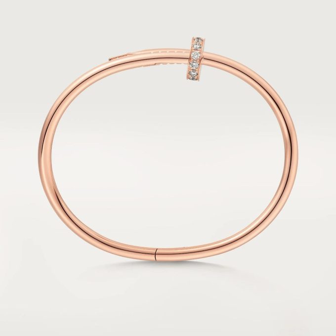 car Inspired Juste Un Clou Nail Bracelet With CZ Diamond - Image 11