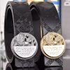 2 Colors  printed letter leather belt