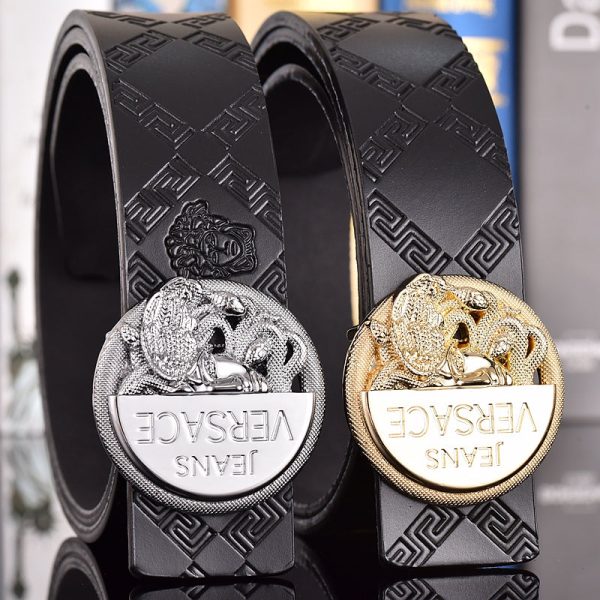 2 Colors  printed letter leather belt