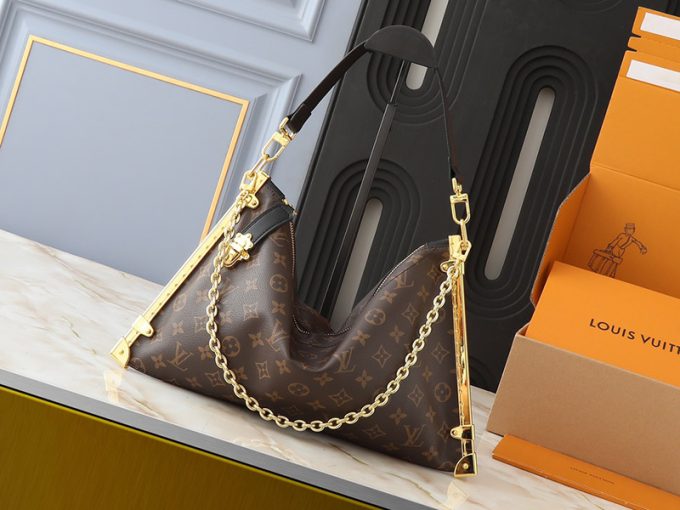 M12075 Top Quality 38X23X1Cm Real Leather Chains Handbag With Black Strap Bb-921426
