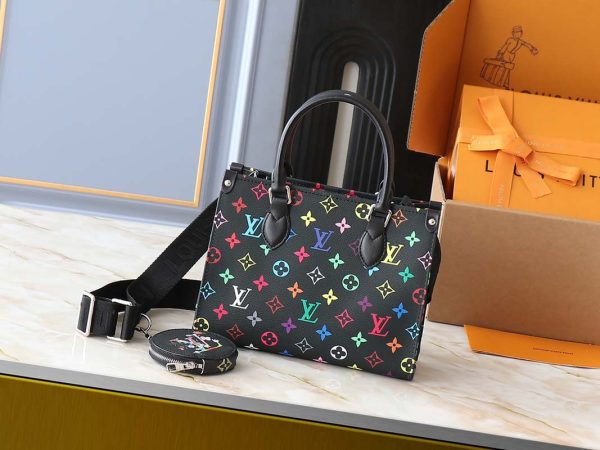 New M45659 M46373 M44571 Top Quality 25X19X11.5Cm Adjustable Strap Real Leather Handbag With Small Round Pocket Bb-928096