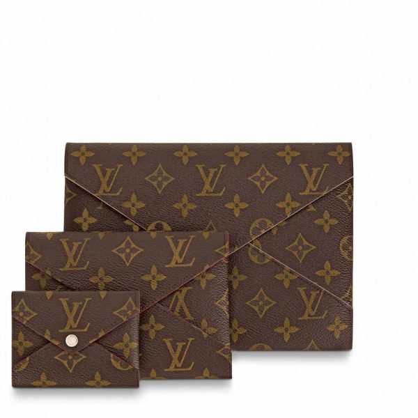 L M62034 Pochette Kirigami Monogram Brown