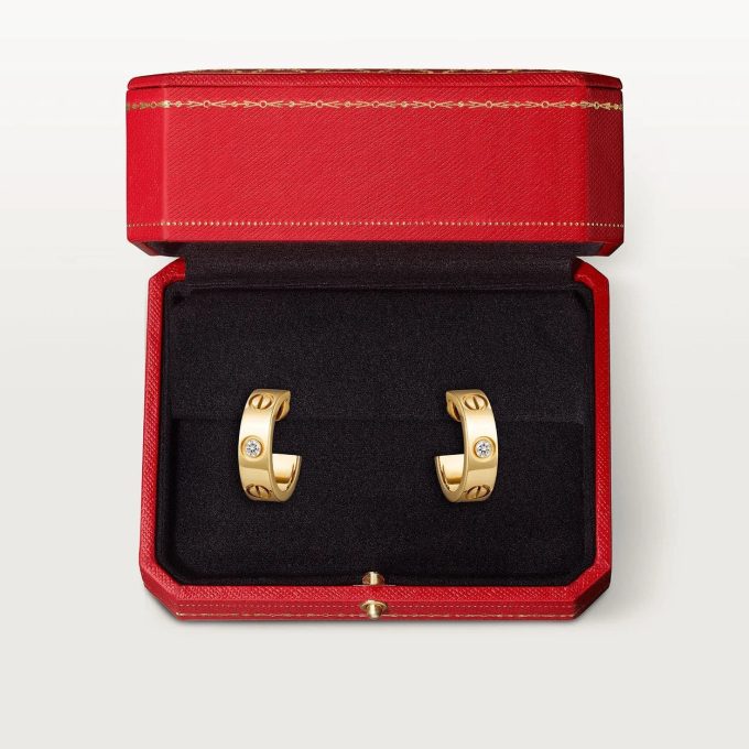 car The London Love Earrings With Diamond - Image 2