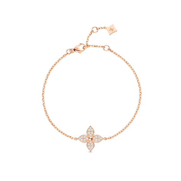 Star Blossom rose gold and diamond bracelet