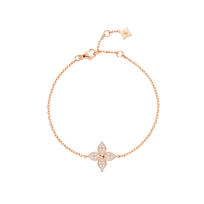 Star Blossom rose gold and diamond bracelet