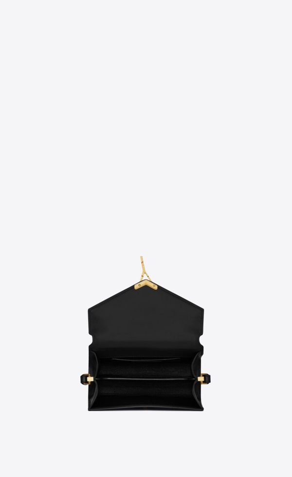Y Cassandra Mini Top Handle Bag in Box Leather