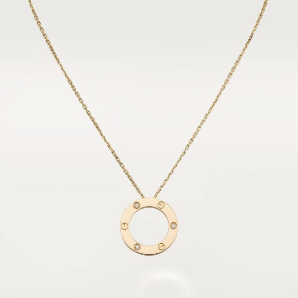 car The London Love Necklace With 3 Diamonds