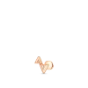 Louis Volt Upside Down Rose Gold Single Stud Earrings