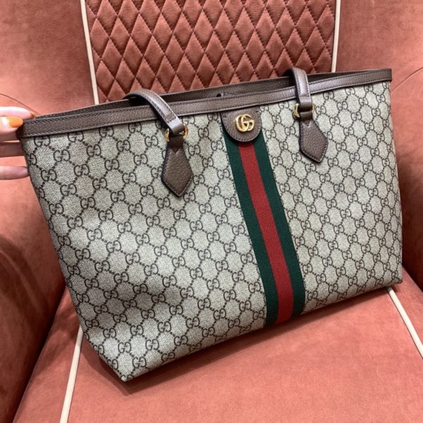 GC479 Ophidia GG Medium Tote / 15"W x 11"H x 5.5"D