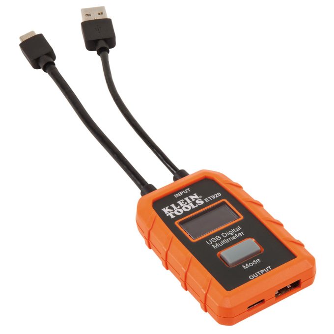 Klein Tools ET920 USB Digital Meter, USB-A and USB-C - Image 2