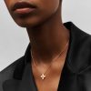 Star Blossom Rose Gold and Diamond Pendant