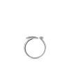 Color Blossom Mini Star White Gold, Gray Mother-of-Pearl and Diamond Ring
