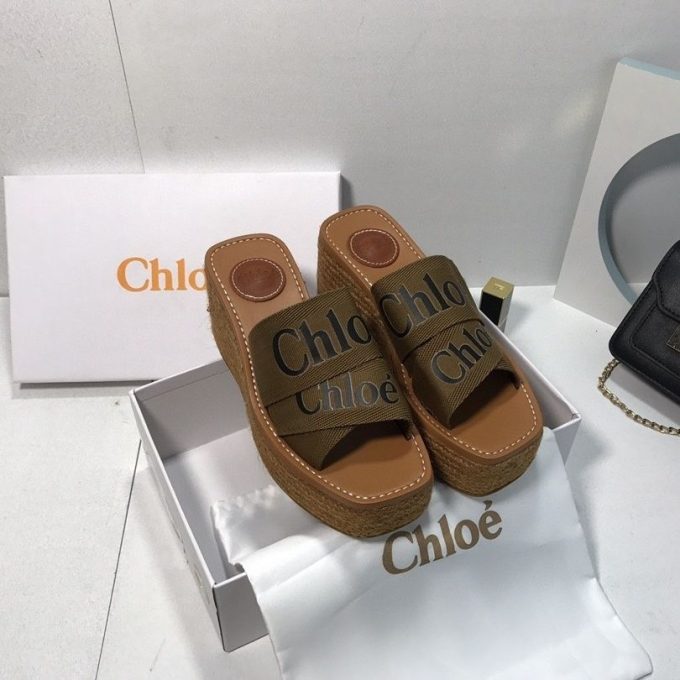 Canvas Woody Platform Sandals - Image 9