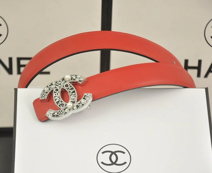 6 color  rhinestone pearl letter belt - Image 5
