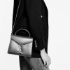Y Cassandra Mini Top Handle Bag in Box Leather