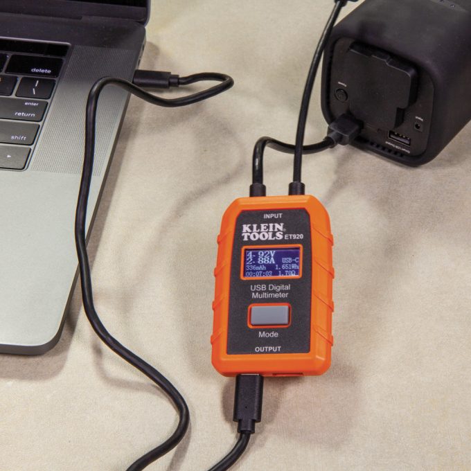 Klein Tools ET920 USB Digital Meter, USB-A and USB-C - Image 6