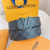 classic black buckle black check men's belt