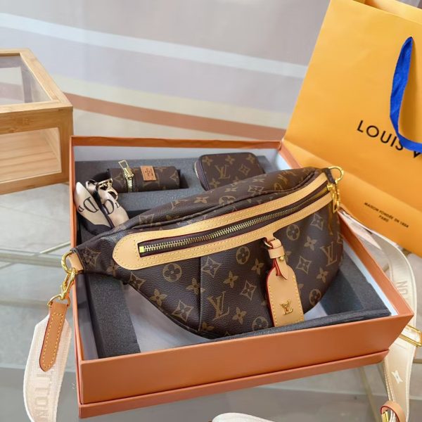 Vintage High Quality 30X8X16Cm Real Leather Belt Bag With Cardholder Bb-921134