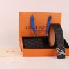 3 Color Belt Buckle + Wallet  Printed Letter Belt