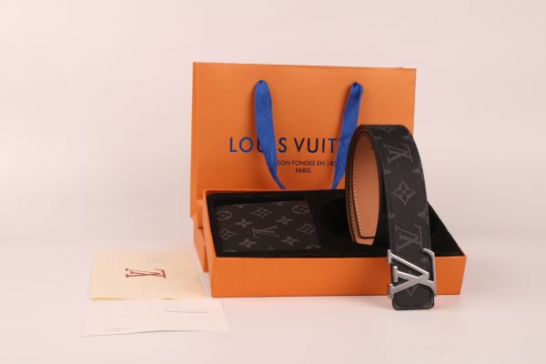 3 Color Belt Buckle + Wallet  Printed Letter Belt