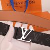 3 Color Belt Buckle + Wallet  Printed Letter Belt