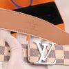 3-color belt buckle + wallet  printed letter belt