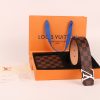 3-color belt buckle + wallet  printed letter belt