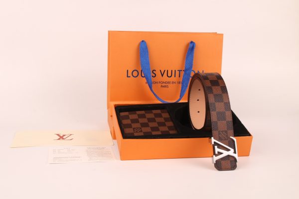 3-color belt buckle + wallet  printed letter belt