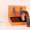 3-color belt buckle + wallet  printed letter belt