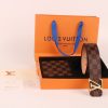 3-color belt buckle + wallet  printed letter belt