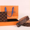 3-color belt buckle + wallet  printed letter belt