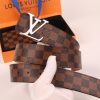 3-color belt buckle + wallet  printed letter belt