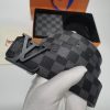 3-color belt buckle + wallet  printed letter belt