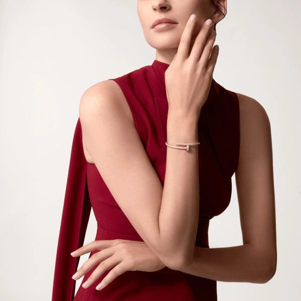 car Inspired Juste Un Clou Nail Screw Bracelet With Full Diamond Paved