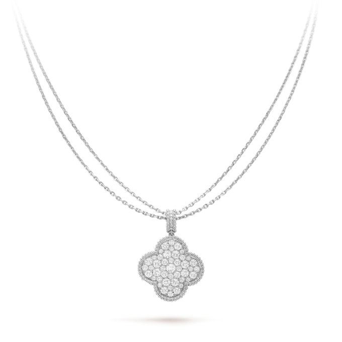 Magic Alhambra Long Necklace, Single Pendant - Image 2