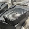 Y Lou Camera Bag Black With Silver Toned Hardware