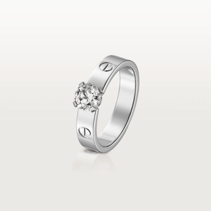 car The LOVE SOLITAIRE Ring With Diamond - Image 9