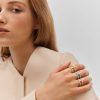 Idylle Blossom White Gold and Diamond Double Row Ring