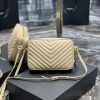 Y Lou Camera Bag Beige With Gold Toned Hardware
