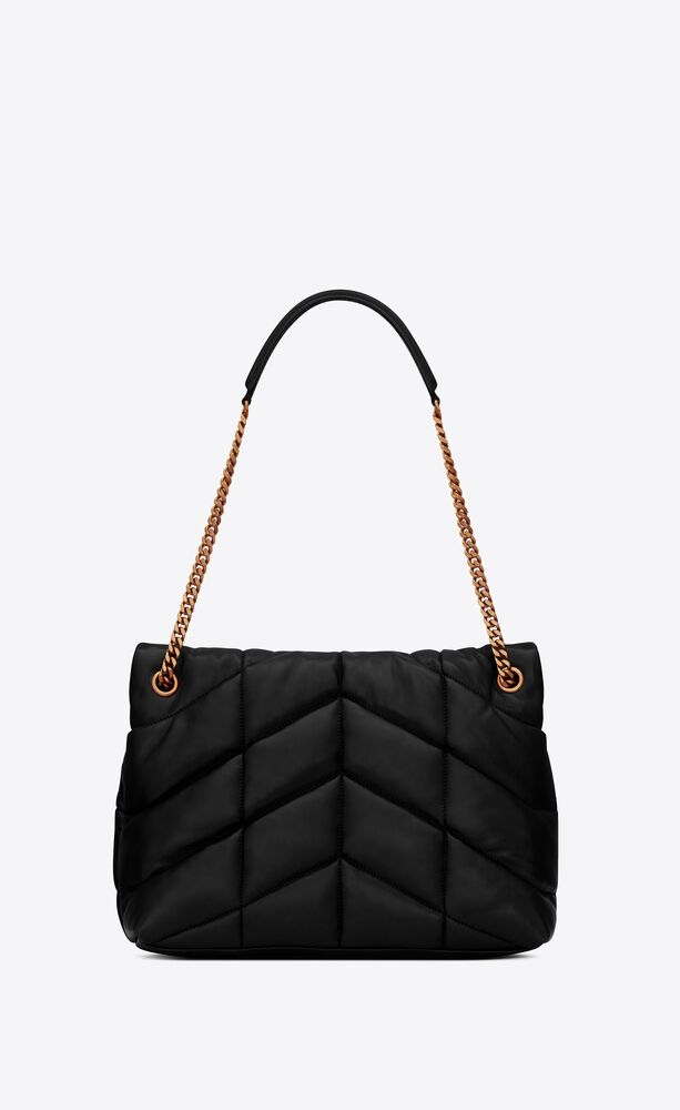 Y Puffer Medium Chain Bag in Quilted Lambskin - Image 2